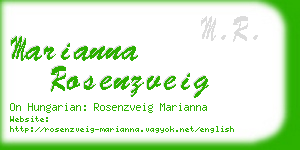 marianna rosenzveig business card